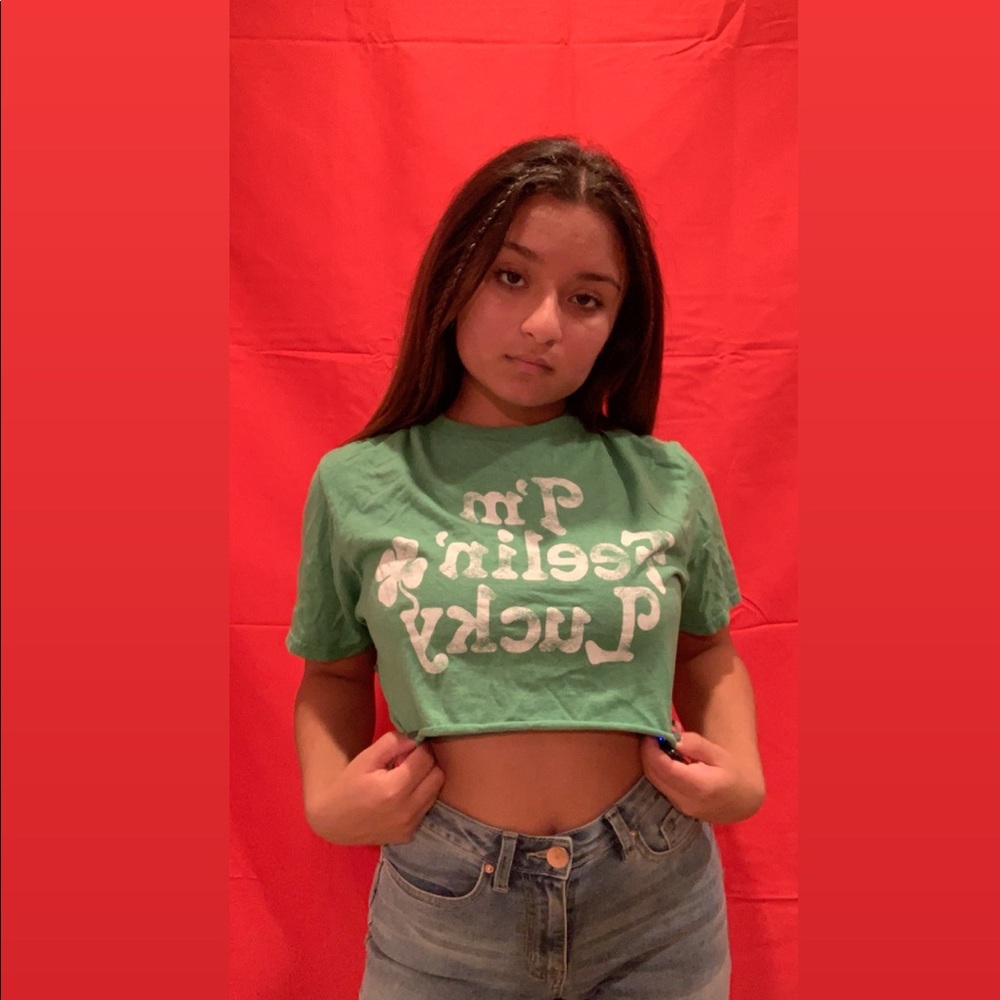 St. Patrick’s crop top